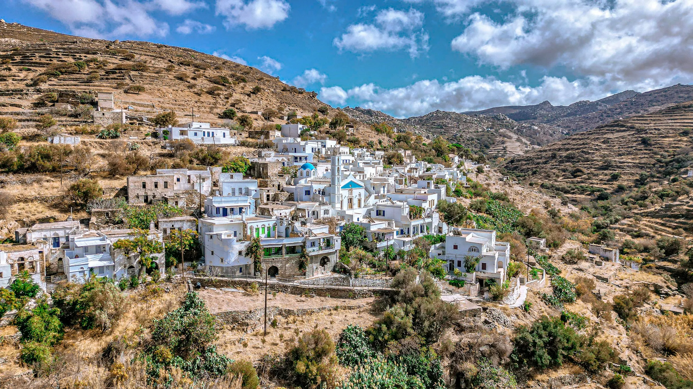 Hillside village on Tinos