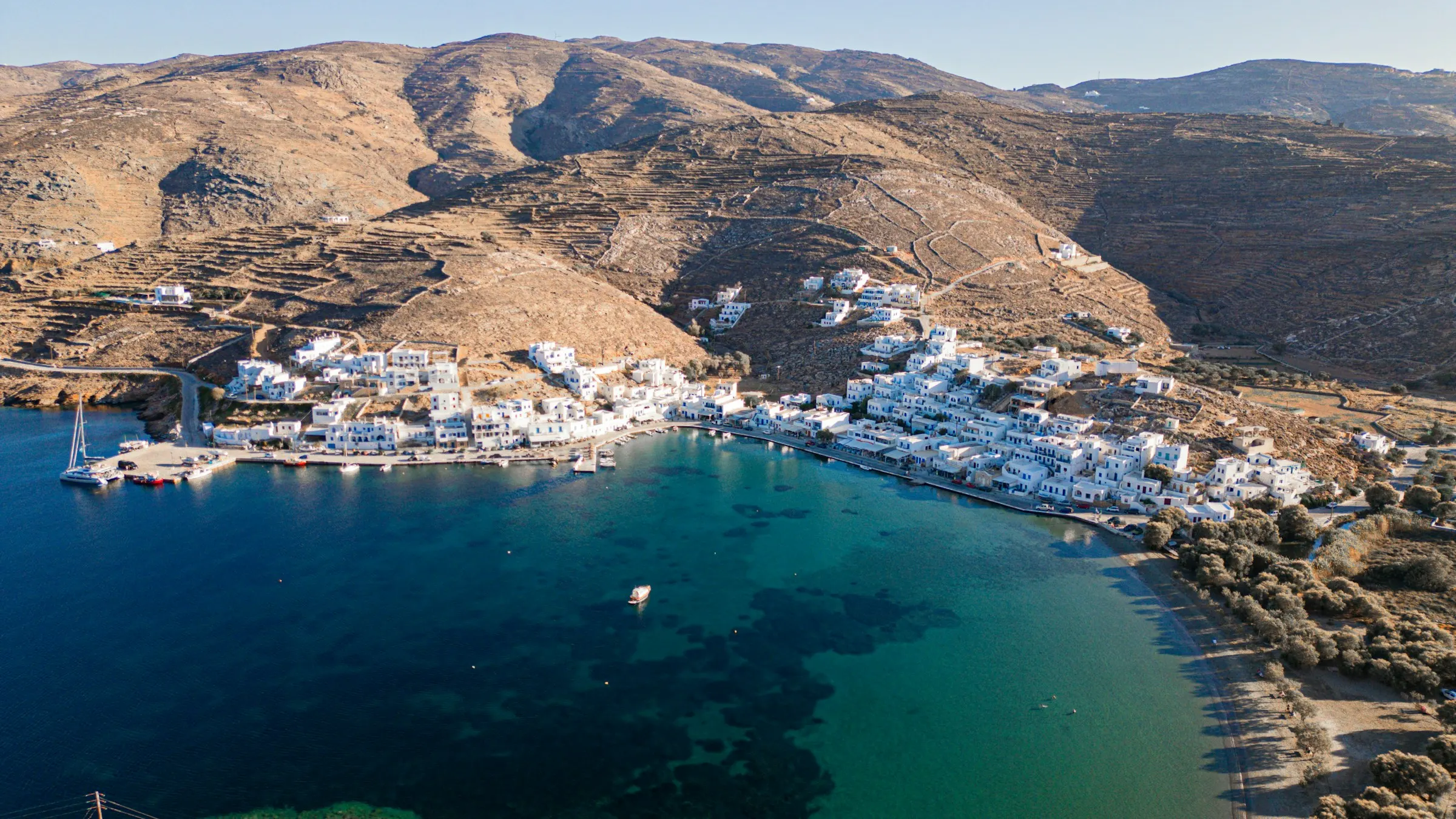 Panormos bay and settlement, Tinos
